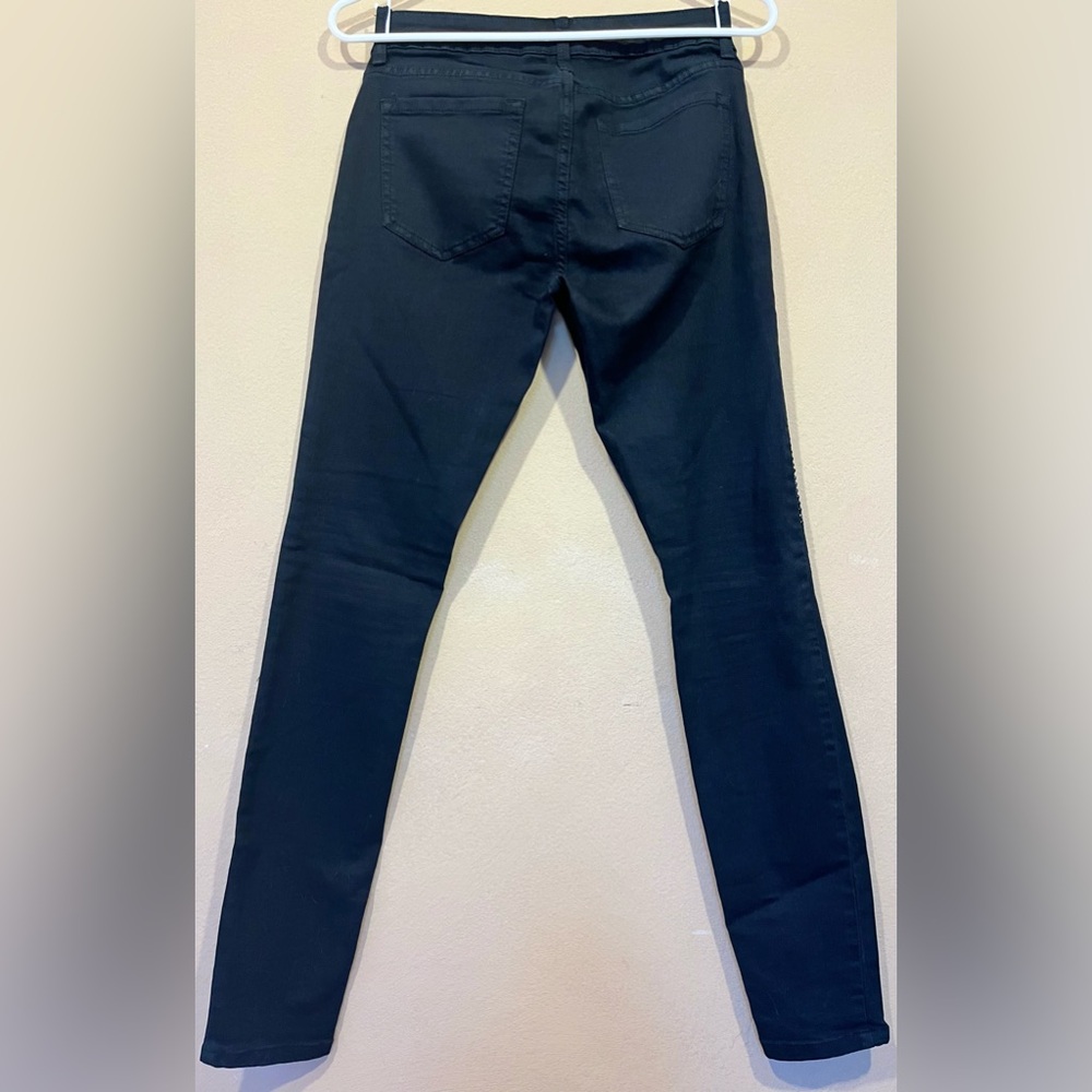 Bebe Rhinestone Skinny Jeans - Picture 2 of 3